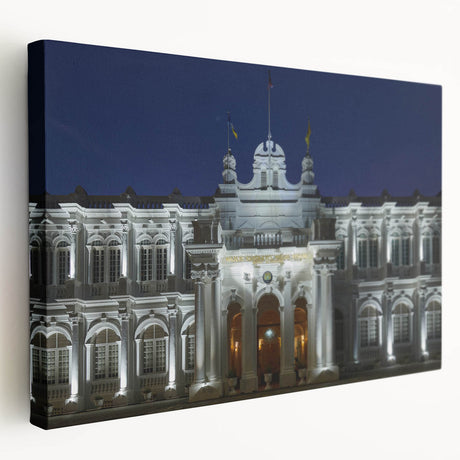 Large canvas print of a Malaysian landscape in soft earth tones, suitable for kitchen wall art.