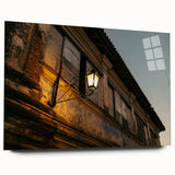 Large abstract wall art of a serene Philippine landscape in cool blue tones on acrylic glass.