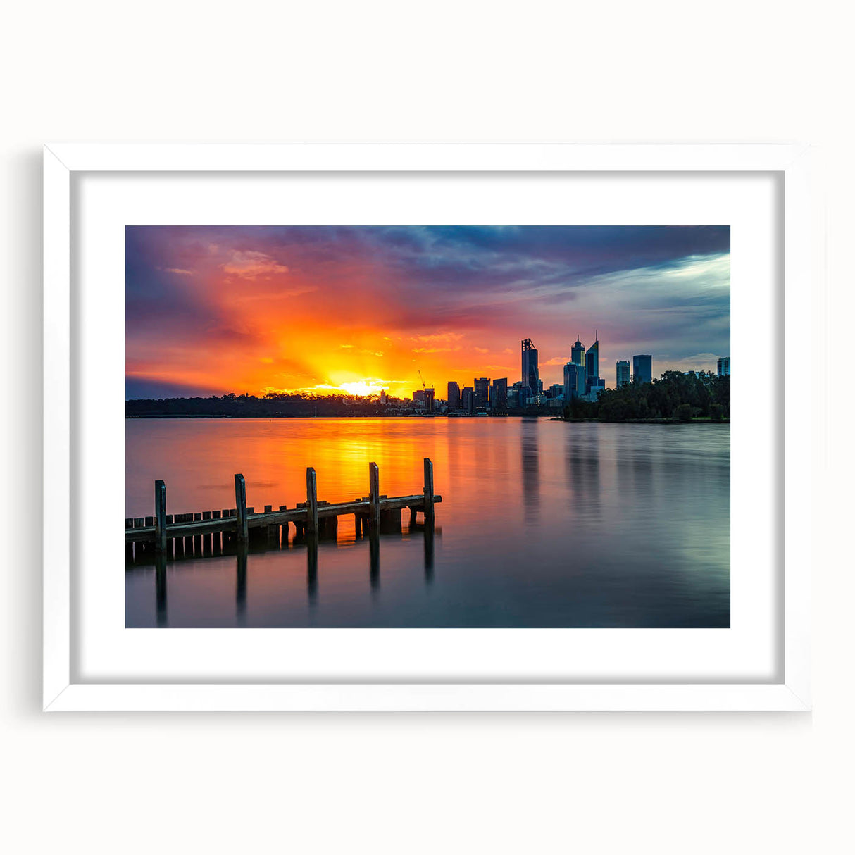 Extra large abstract art print of Perth scenery in muted earth tones on a framed canvas, ideal for living room decor.
