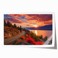 Extra large rolled print depicting vibrant British Columbia scenery, ideal for art wall dining room or bathroom.