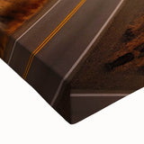 Black and white landscape art painting of British Columbia on stretched canvas, suitable for bedroom wall art.