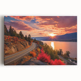 Large black and white photo of British Columbia landscape on stretched canvas, suitable for kitchen wall art.