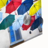 Large abstract wall art of Quebec scenery in mid-century modernist style on acrylic glass, ideal for dining room art.