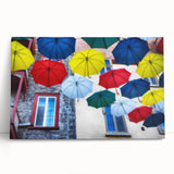 Black and white stretched canvas featuring Quebec scenery, ideal for kitchen wall art or bedroom decor.