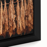 Black wall art featuring a textured Caribbean scenery in vibrant colors on a large framed canvas.