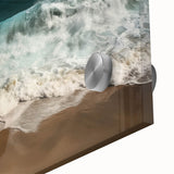 Large abstract wall art depicting vibrant Caribbean scenery on acrylic glass.