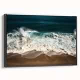 Black and white framed canvas of a vintage Puerto Rican landscape, ideal for bedroom wall decor.