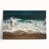 Black and white large art print of Caribbean scenery on stretched canvas, ideal for kitchen wall art.