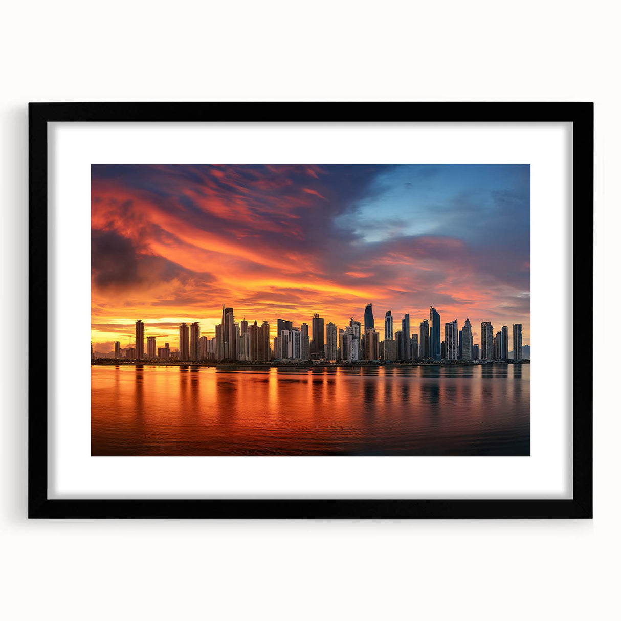 Extra large framed abstract art print featuring vibrant, colorful textures, ideal for living room decor.