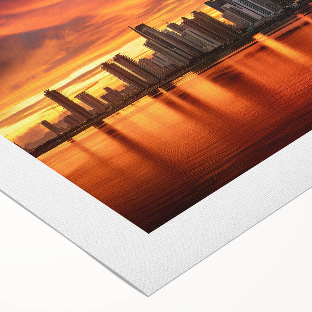 Art deco poster of Panama scenery on rolled canvas, featuring vibrant tropical colors, ideal for dining room wall art.