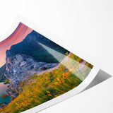 Extra large wall art featuring line art flowers in a minimalist style on a rolled print, suited for large living room decor.