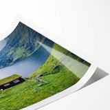 Extra large wall art featuring line art flowers in monochrome, printed on rolled canvas.