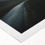 Art deco poster featuring a serene Cumbria landscape in pastel hues on rolled canvas, suitable for dining room wall art.