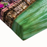 Black and white landscape art painting of the French Alps on large stretched canvas, suitable for bedroom wall decor.