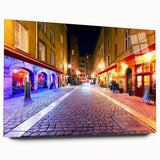 Acrylic print of a large abstract depiction of Lyon, France in muted earth tones, ideal for bedroom or dining room art.