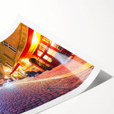 Extra large rolled print featuring line art flowers in muted earth tones, ideal for large living room wall art.