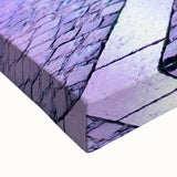 Large art of Lyon cityscape in black and white on stretched canvas, suitable for bedroom wall decor.