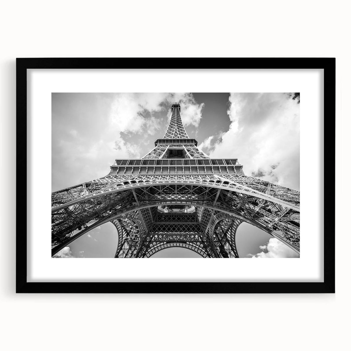 Colorful abstract art print of Paris skyline in vibrant hues on a large textured canvas, ideal for living room decor.