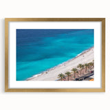 Abstract art print of a southern France landscape in muted earth tones on a framed canvas, suitable for dining room decor.