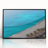 Large abstract wall art depicting a stylized French landscape in muted earth tones on a framed acrylic.