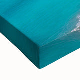 Large art of a black and white French landscape on stretched canvas, ideal for bedroom wall decor.