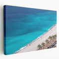 Large art depicting a vibrant South of France scenery on stretched canvas, ideal for kitchen wall art.