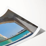 Extra large wall art featuring line art flowers in soft pastel shades on a rolled print, ideal for large living room decor.