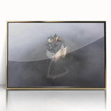 Art deco poster of a stylized European cityscape in gold and black tones on acrylic, ideal for modern nursery wall art.