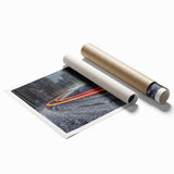 Extra large rolled print of a floral scene in Latvia, featuring soft pastel colors, ideal for classy bathroom wall art.