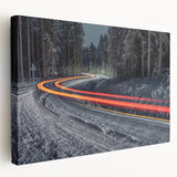 Large art print of a European cityscape in Latvia on stretched canvas, featuring muted earth tones.