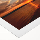 Art deco poster of a European scenery in Lithuania, featuring muted earth tones on rolled canvas.