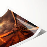 Extra large wall art featuring line art flowers in muted earth tones on a rolled canvas, ideal for large living room decor.