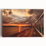 Black and white photo of a European cityscape on stretched canvas, ideal for kitchen wall art or bedroom decor.