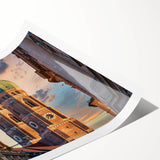 Extra large wall art featuring line art flowers in monochrome, printed on rolled canvas.