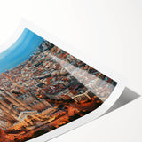 Extra large rolled print of line art flowers in a minimalist style, featuring muted earth tones.