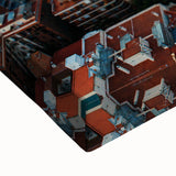 Large art of a black and white Barcelona landscape on stretched canvas, ideal for bedroom wall decor.