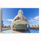 Black and white large art print of Valencia scenery on stretched canvas, suitable for kitchen wall art.
