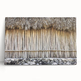 Black and white landscape art painting of Quintana Roo scenery on large stretched canvas, suitable for bedroom wall decor.