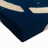 Black and white landscape art painting of Dubai skyline on stretched canvas, ideal for bedroom wall art.