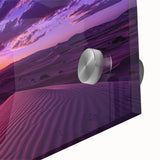 Large abstract wall art depicting a Middle Eastern Iraqi scenery in muted earth tones on acrylic glass.