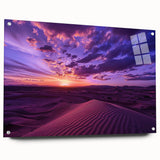 Large abstract wall art of a Middle Eastern scene in earthy tones on acrylic glass.