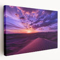 Middle Eastern landscape on a stretched canvas with warm desert and blue sky tones, suited for kitchen wall art.
