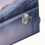 Large abstract wall art of Canterbury, New Zealand landscape in muted earth tones on acrylic glass.