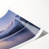 Extra large wall art featuring line art flowers in muted earth tones on a rolled canvas.