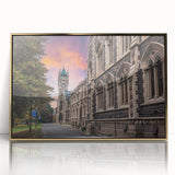 Framed acrylic print of Otago, New Zealand scenery in muted earth tones, ideal for modern art wall decor.
