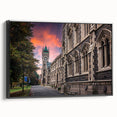 Black and white framed canvas of a vintage-style New Zealand Otago landscape, ideal for bedroom wall decor.