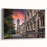 Framed canvas of a vintage-style landscape art painting featuring Otago, New Zealand.