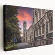 Panoramic view of Otago, New Zealand on a stretched canvas, featuring muted earth tones, ideal for kitchen wall art.