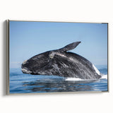 Landscape art painting depicting an Argentine scenery on a silver-framed canvas.