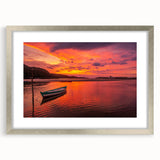 Textured abstract art print of a Brazilian landscape in muted earth tones on a framed canvas, suitable for bedroom decor.